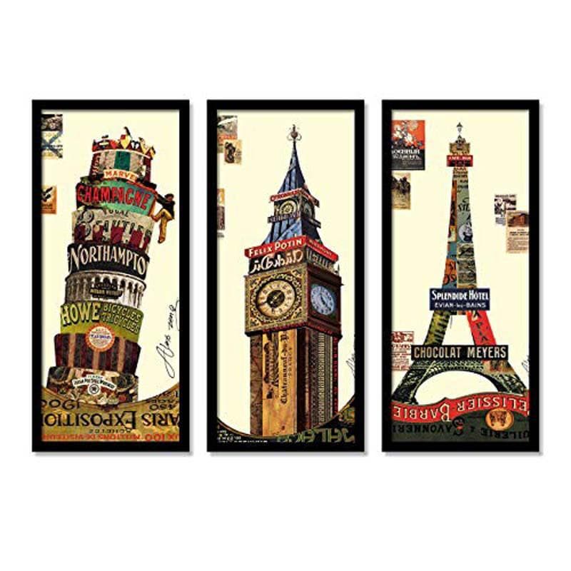 Wall Art & Paintings - The UK Exposed Wall Art - Set Of Three