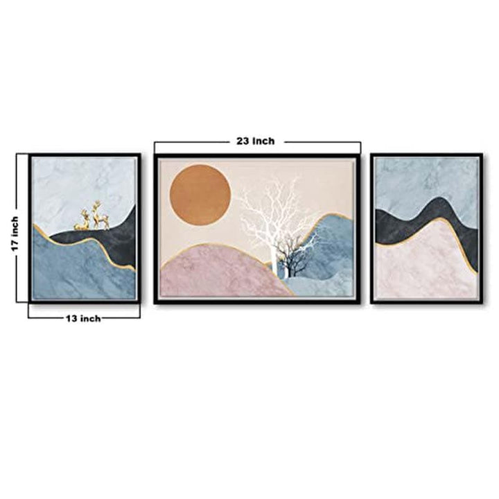 Buy Subdued Nature Wall Art - Set Of Three at Vaaree online | Beautiful Wall Art & Paintings to choose from