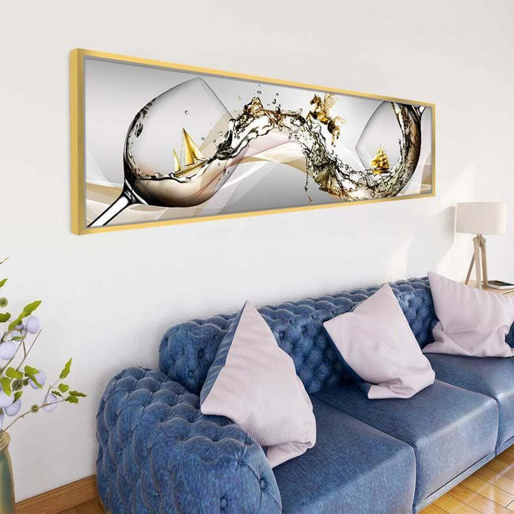 Buy Tinkling Glasses Wall Art at Vaaree online | Beautiful Wall Art & Paintings to choose from