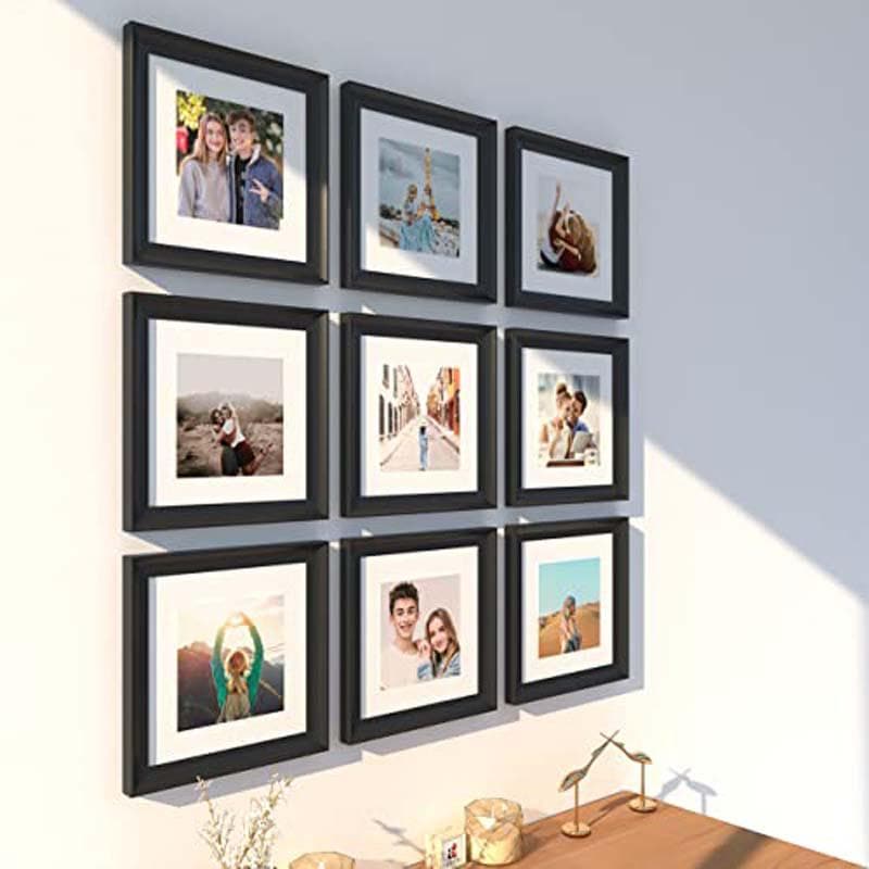 Buy Memories Encased Photo Frame (Black) - Set Of Nine at Vaaree online | Beautiful Photo Frames to choose from