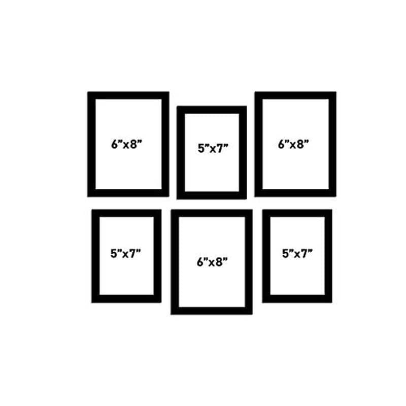 Buy Memories Encased Photo Frame (Black) - Set Of Six at Vaaree online | Beautiful Photo Frames to choose from