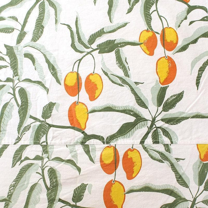 Buy Lambent Lemons Bedcover- Orange at Vaaree online