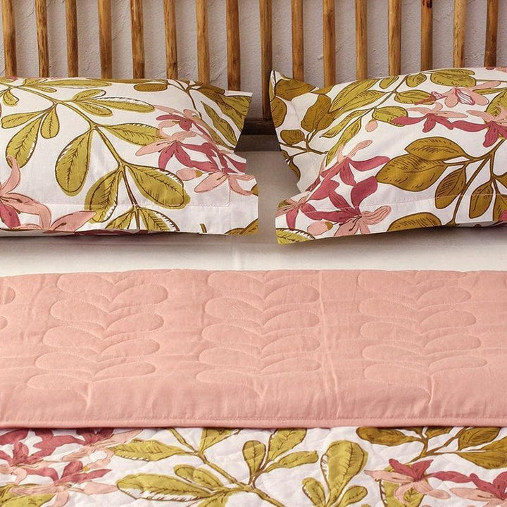 Buy Pink Floral Fantasy Bedcover at Vaaree online | Beautiful Bedcovers to choose from