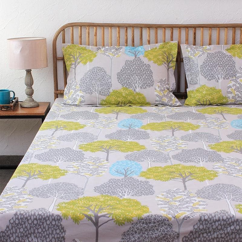 Buy Merry Sequoia Bed Set- Green at Vaaree online | Beautiful Bedding Set to choose from