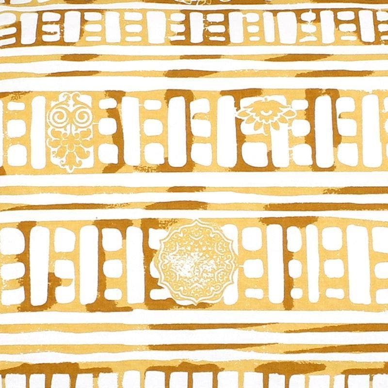 Buy Bricked Bedsheet- Yellow at Vaaree online | Beautiful Bedsheets to choose from