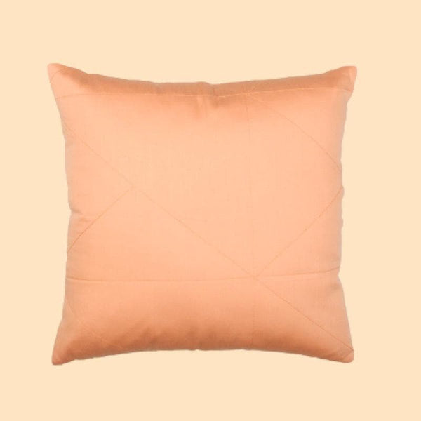 Buy Quilted Trails Cushion Cover - Peach at Vaaree online | Beautiful Cushion Covers to choose from