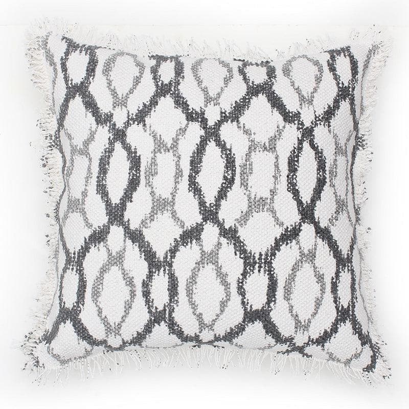 Buy Basketweave Printed Cushion Cover- Grey at Vaaree online | Beautiful Cushion Covers to choose from