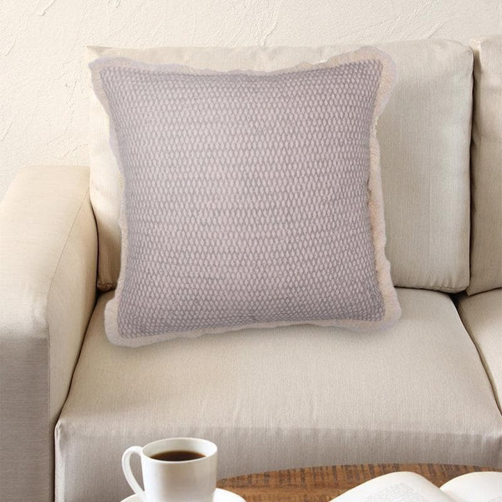 Buy Criss Cross Cushion Cover- Grey at Vaaree online | Beautiful Cushion Covers to choose from