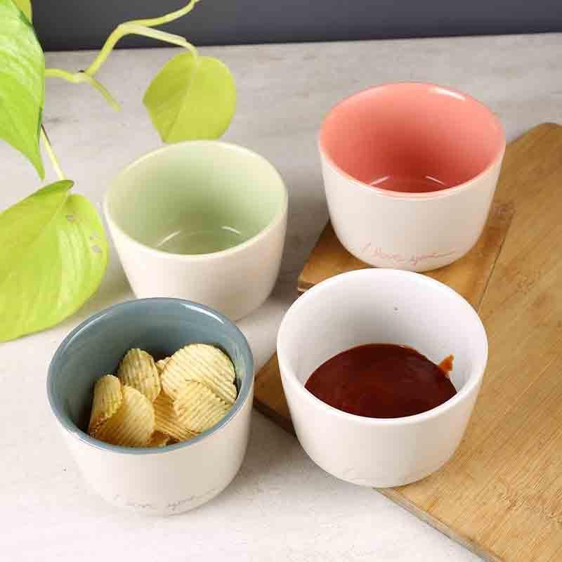 Buy Colorblocked Dip Bowls - Set Of Four at Vaaree online | Beautiful Bowl to choose from