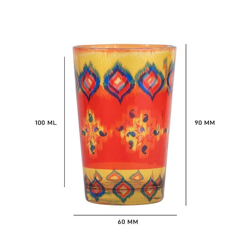 Buy Dazzling Ikat Chai Glass - Set of Four at Vaaree online | Beautiful Kulhad to choose from