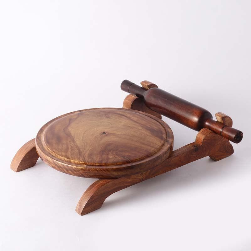 Buy Insolite Rolling Board And Pin at Vaaree online | Beautiful Chakla Belan With Stand to choose from