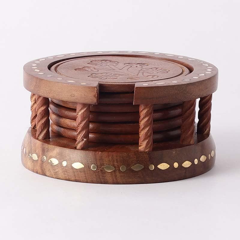 Buy Wheels Wooden Coaster at Vaaree online | Beautiful Coaster to choose from
