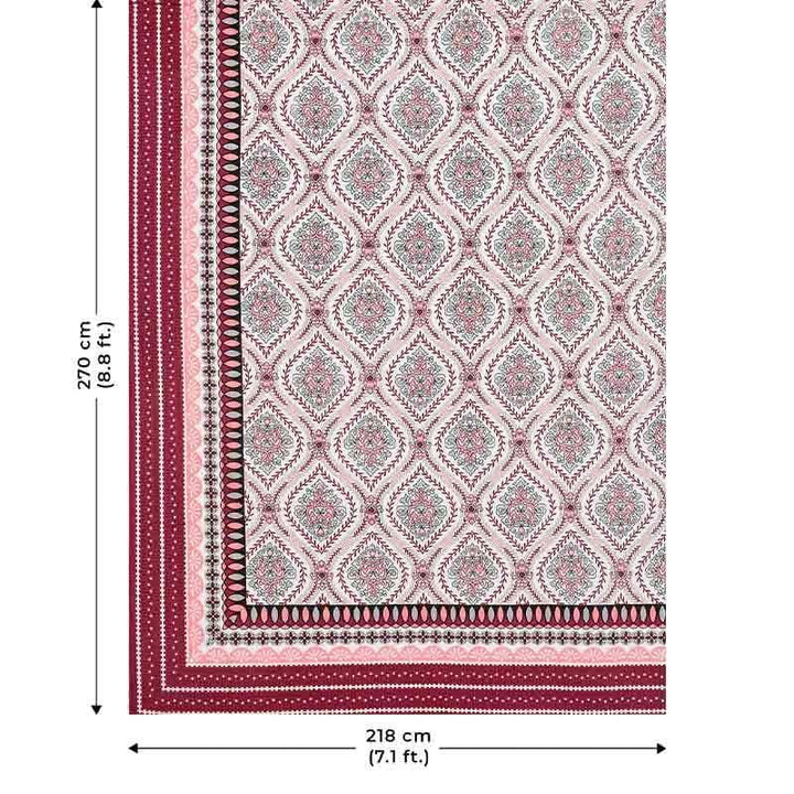 Buy Bequest Bedsheet - Pink at Vaaree online | Beautiful Bedsheets to choose from