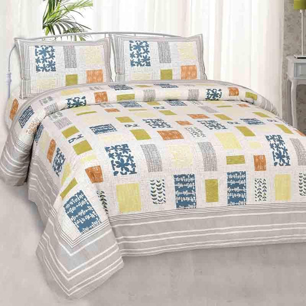 Buy Patch Match Bedsheet - Grey at Vaaree online | Beautiful Bedsheets to choose from