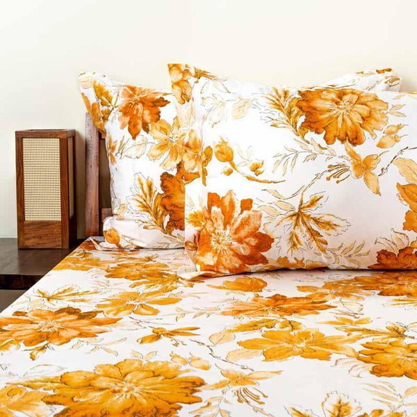 Buy Blume Printed Bedsheet - Yellow at Vaaree online | Beautiful Bedsheets to choose from