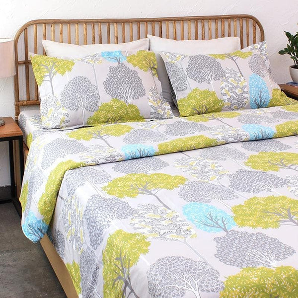 Buy Green Merry Sequoia Duvet Cover at Vaaree online | Beautiful Duvet Covers to choose from