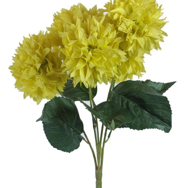 Buy Faux Yellow Chrysanthemum Flower Stems - Set Of Five at Vaaree online | Beautiful Faux Plant to choose from