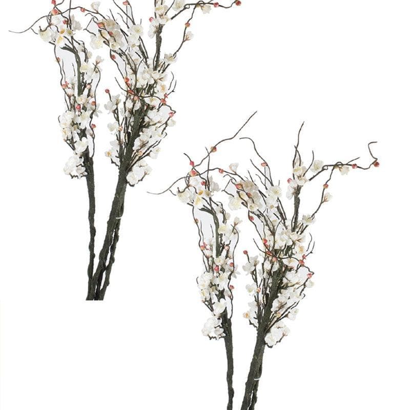 Buy Chic Faux White Chimonanthus Flowers - Set Of Two at Vaaree online | Beautiful Faux Plant to choose from