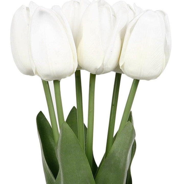 Buy Faux White Tulip Flower Stick - Set Of Six at Vaaree online | Beautiful Faux Plant to choose from