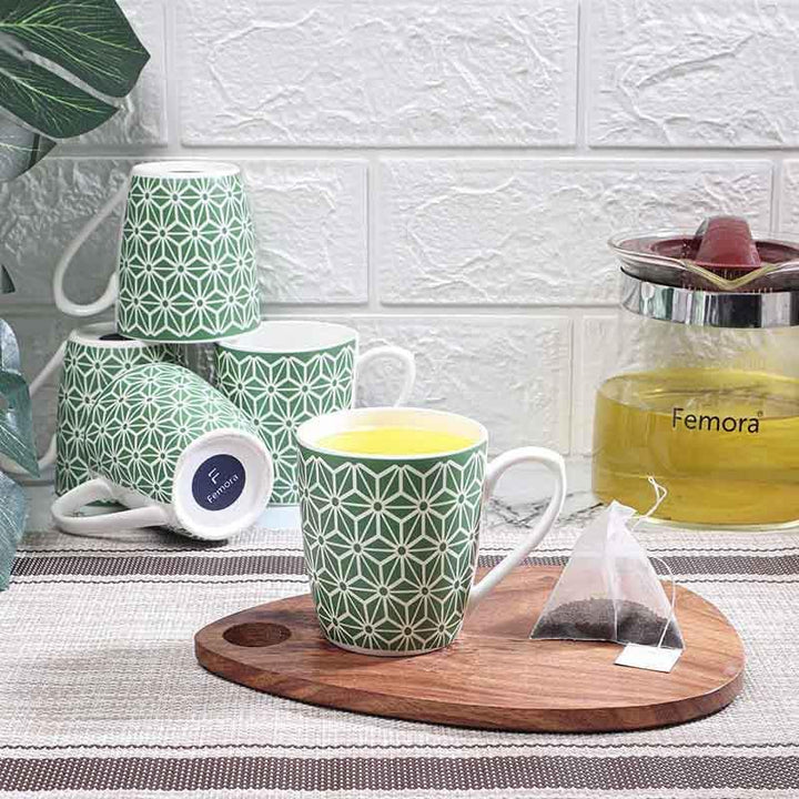 Buy Olive Tessallate Mug (160 ML) - Set of Six at Vaaree online | Beautiful Tea Cup to choose from