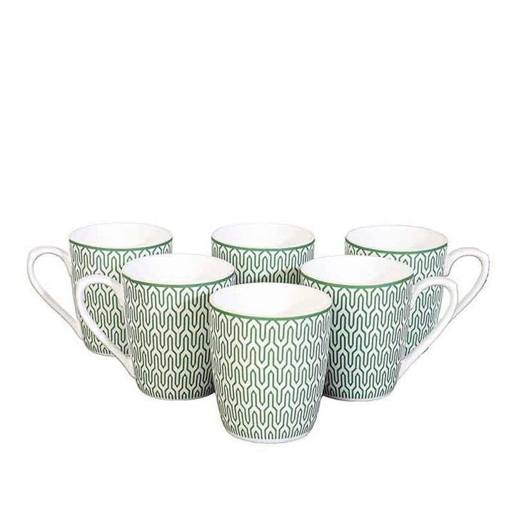 Buy Green High on Tea Mug (160 ML) - Set of Six at Vaaree online | Beautiful Tea Cup to choose from