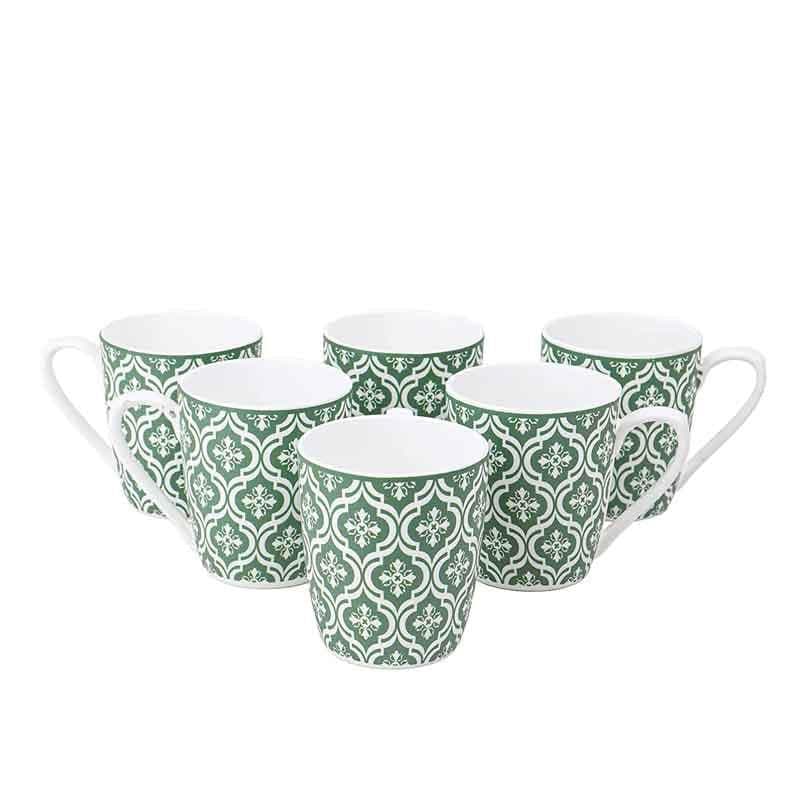 Buy Green Jaipuria Mug (160 ML) - Set of Six at Vaaree online | Beautiful Tea Cup to choose from