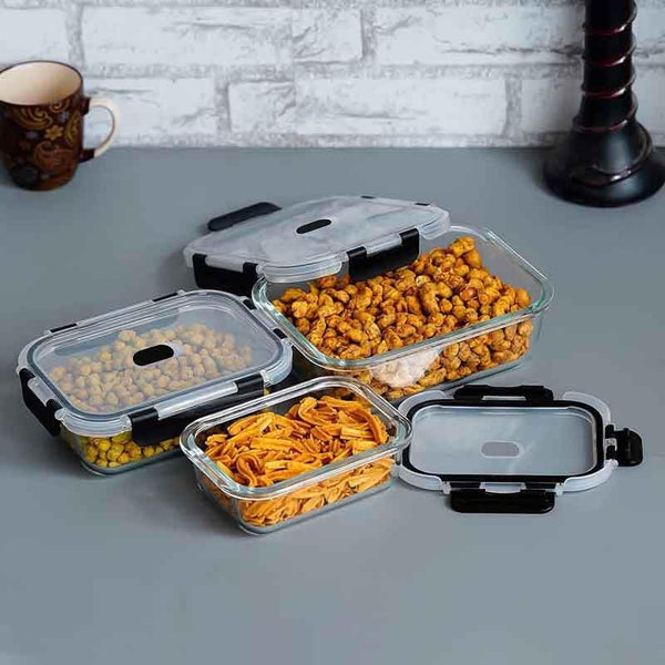 Buy Bon Appetit Lunch Box (400/620/1000 ML) - Set of Three at Vaaree online | Beautiful Container to choose from