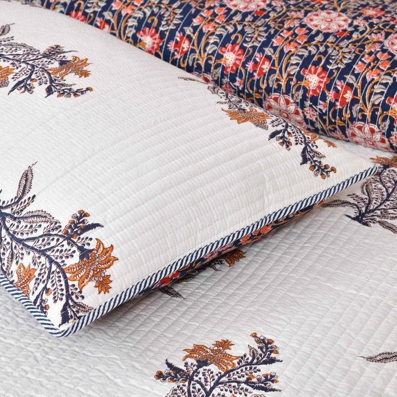 Buy Marianna Quilted Bedcover- Blue at Vaaree online | Beautiful Bedcovers to choose from