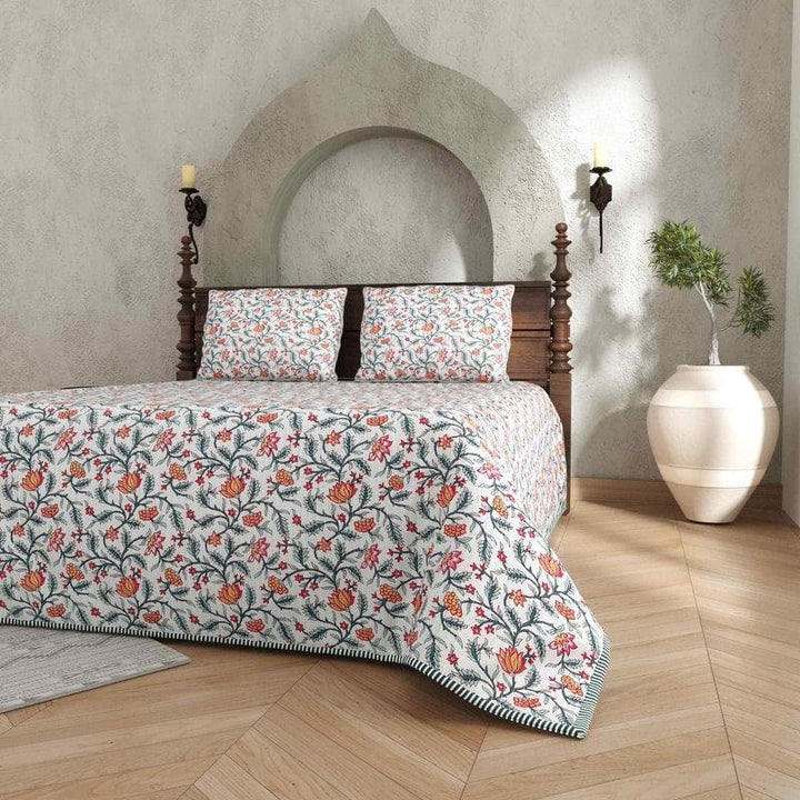 Buy Cotton Candy Quilted Bedcover at Vaaree online | Beautiful Bedcovers to choose from