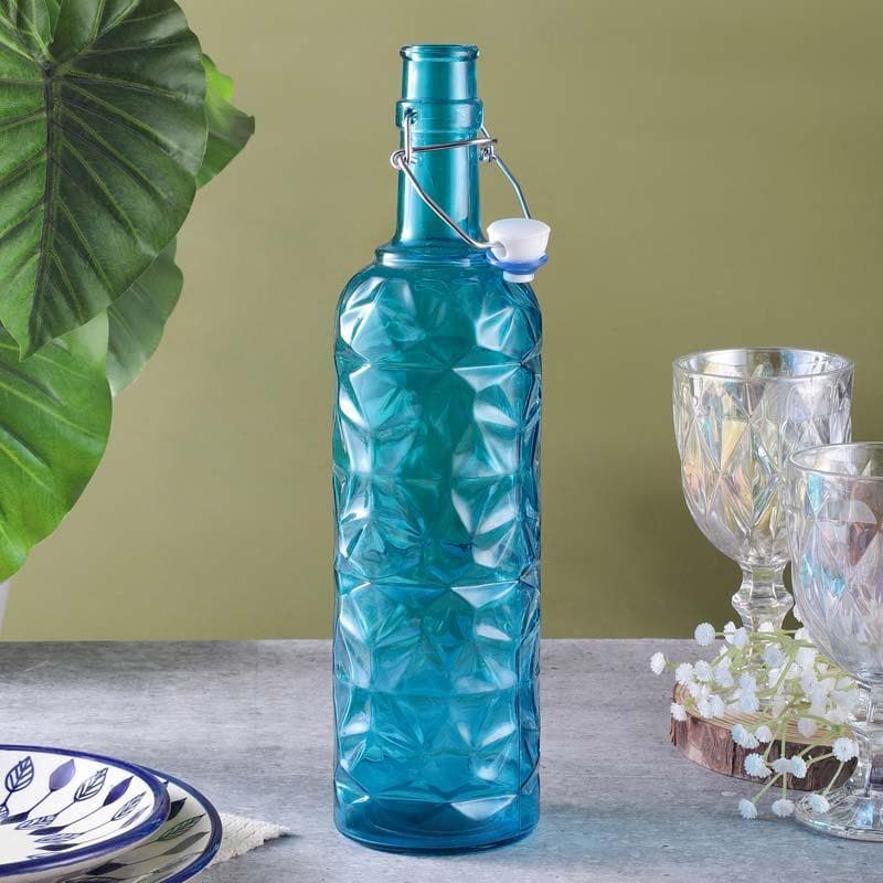 Buy Stella Textured Fliptop Bottle - Blue at Vaaree online | Beautiful Bottle to choose from