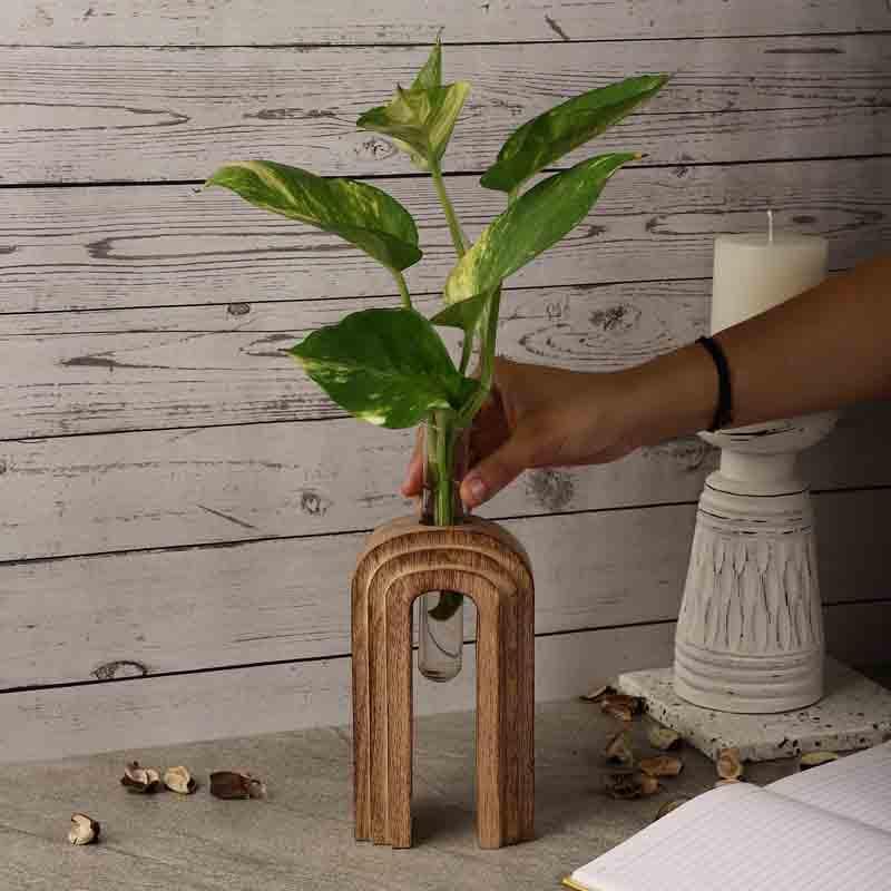 Buy Inverted U Testube Planter - Brown at Vaaree online | Beautiful Vase to choose from