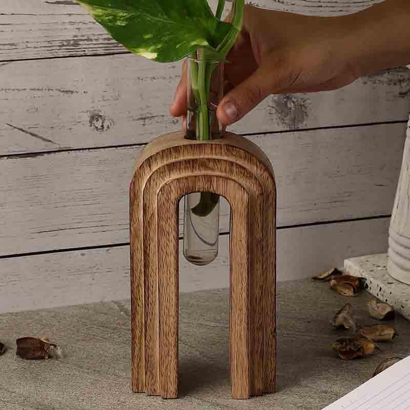 Buy Inverted U Testube Planter - Brown at Vaaree online | Beautiful Vase to choose from