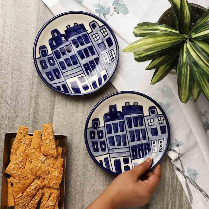 Buy Citylines Quarter Plates - Set Of Two at Vaaree online | Beautiful Quarter Plate to choose from