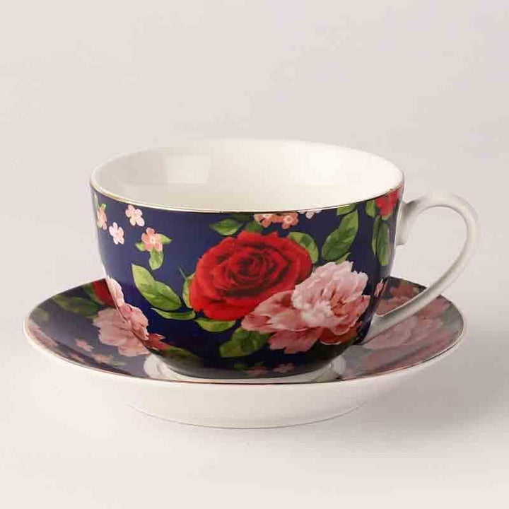 Buy Neel Gulabari Cup & Saucer - Set Of Two at Vaaree online | Beautiful Coffee & Tea Set to choose from