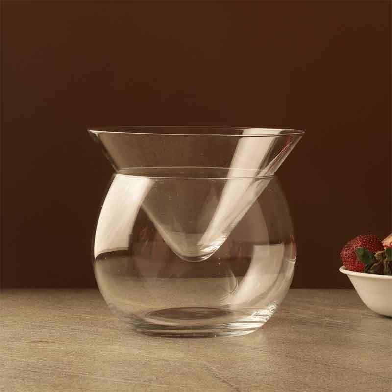 Buy Triangled Stemless Martini Chiller Glass at Vaaree online | Beautiful Martini Glass to choose from