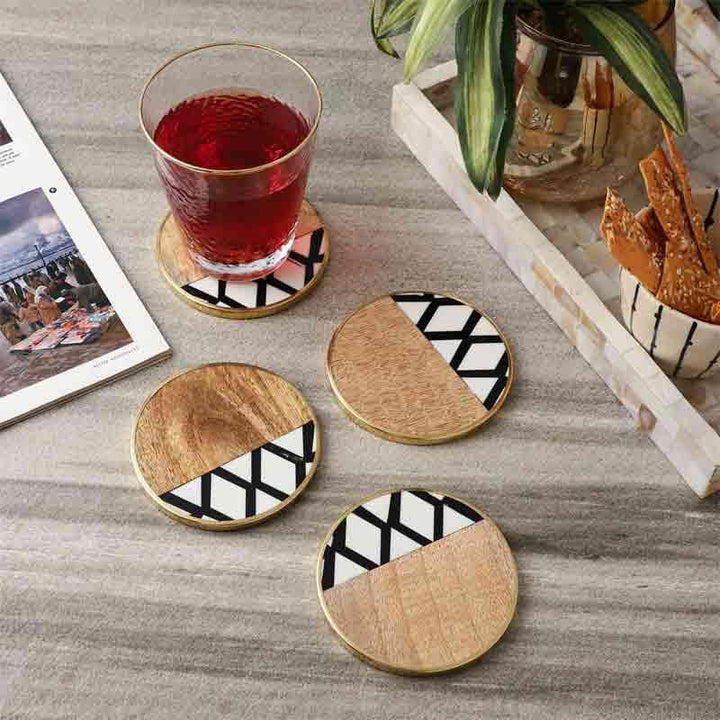 Buy Intertwined Coaster - Set Of Four at Vaaree online | Beautiful Coaster to choose from