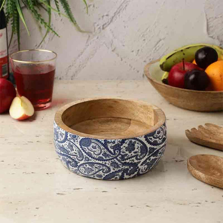 Buy Azure Paisley Bowl at Vaaree online | Beautiful Salad Bowl to choose from