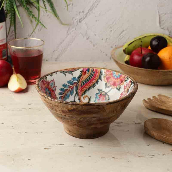 Buy Hippie Wooden Salad Bowl at Vaaree online | Beautiful Snack Bowl to choose from