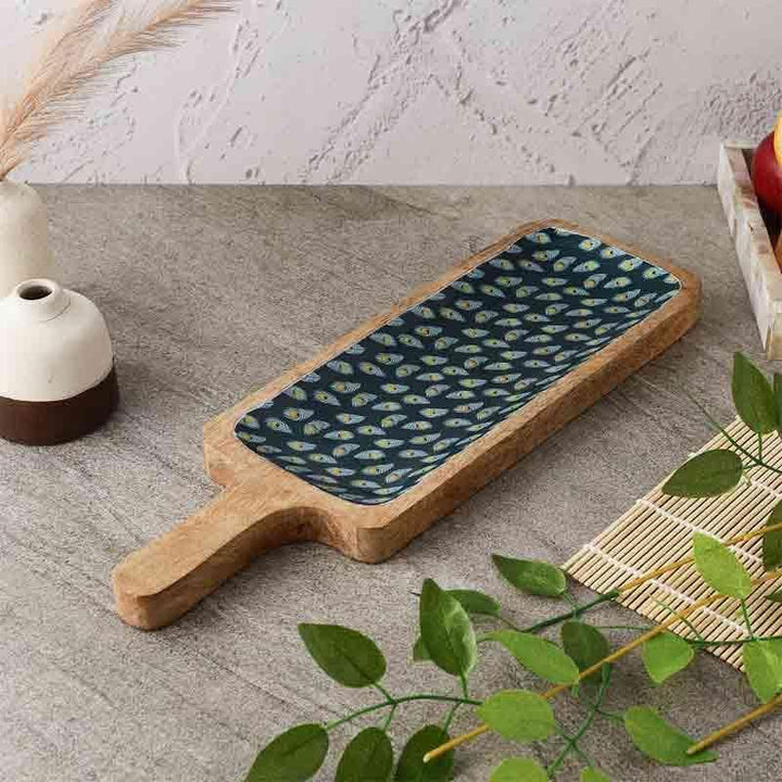 Buy Feathered Boxy Platter at Vaaree online | Beautiful Serving Platter to choose from
