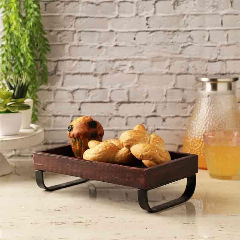 Buy Street Style Stall Platter - Brown at Vaaree online | Beautiful Serving Tray to choose from