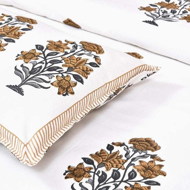 Buy Blissful Bouquet Bedsheet- Yellow at Vaaree online | Beautiful Bedsheets to choose from