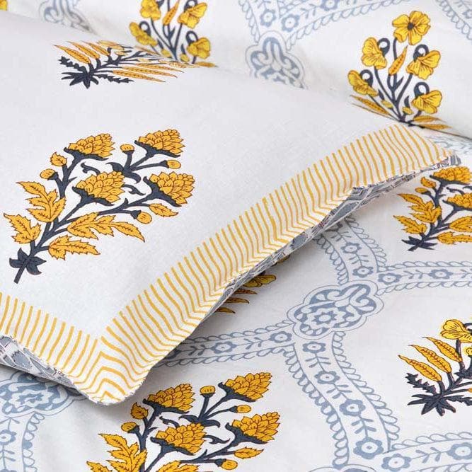 Buy Floral Nest Bedsheet- Yellow at Vaaree online | Beautiful Bedsheets to choose from