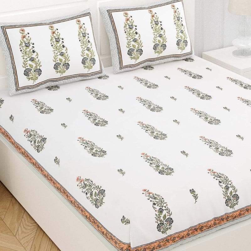 Buy Petal Poise Bedsheet at Vaaree online | Beautiful Bedsheets to choose from