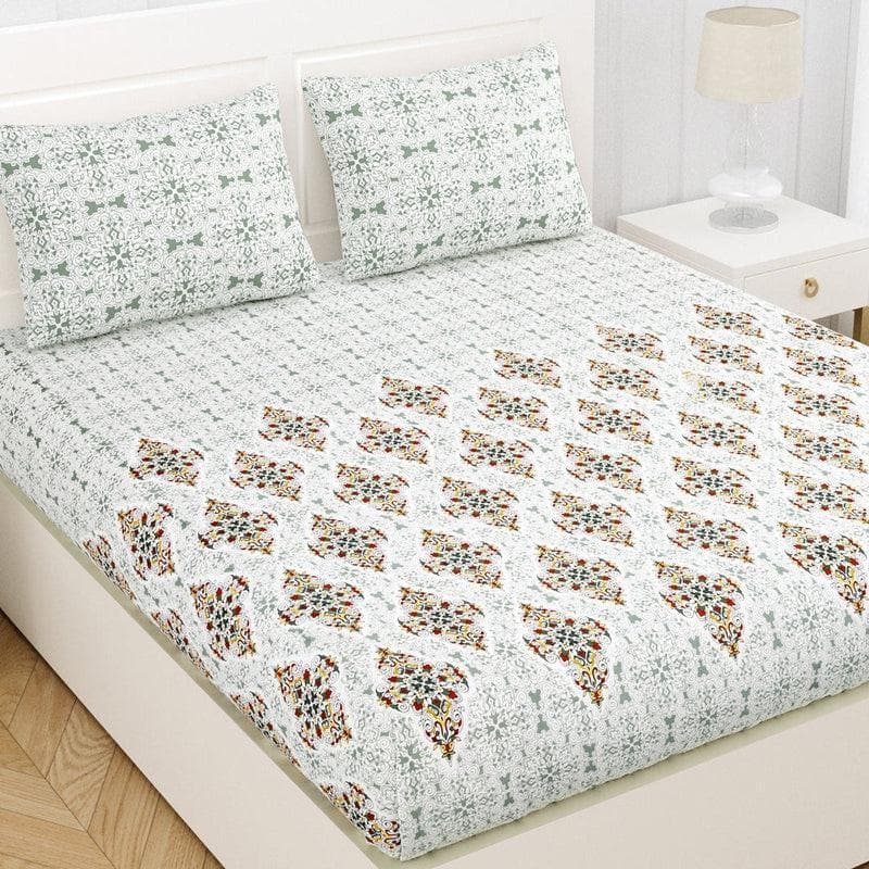 Buy Floral Dusk Bedsheet- Blue at Vaaree online | Beautiful Bedsheets to choose from