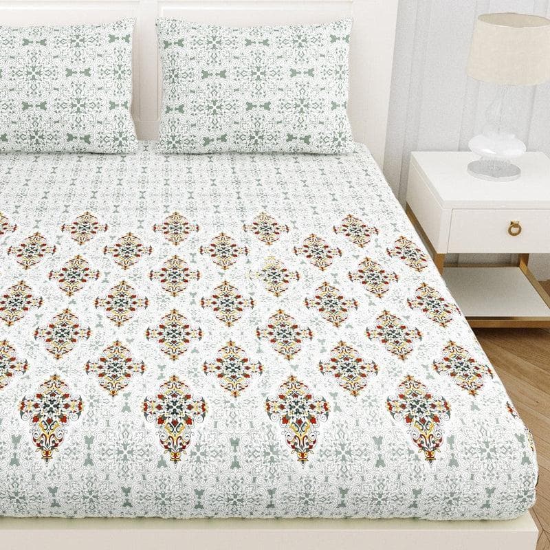 Buy Floral Dusk Bedsheet- Blue at Vaaree online | Beautiful Bedsheets to choose from