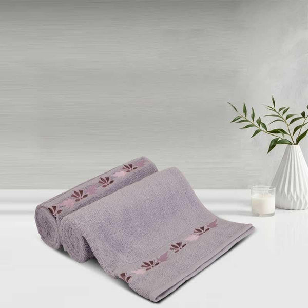 Buy Wonderfully Purple Bath Towel- Set Of Two at Vaaree online | Beautiful Bath Towels to choose from