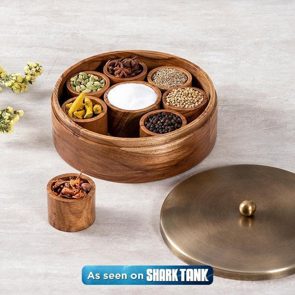 Buy Prepeppery Masala Box - Gold at Vaaree online | Beautiful Masala Box to choose from