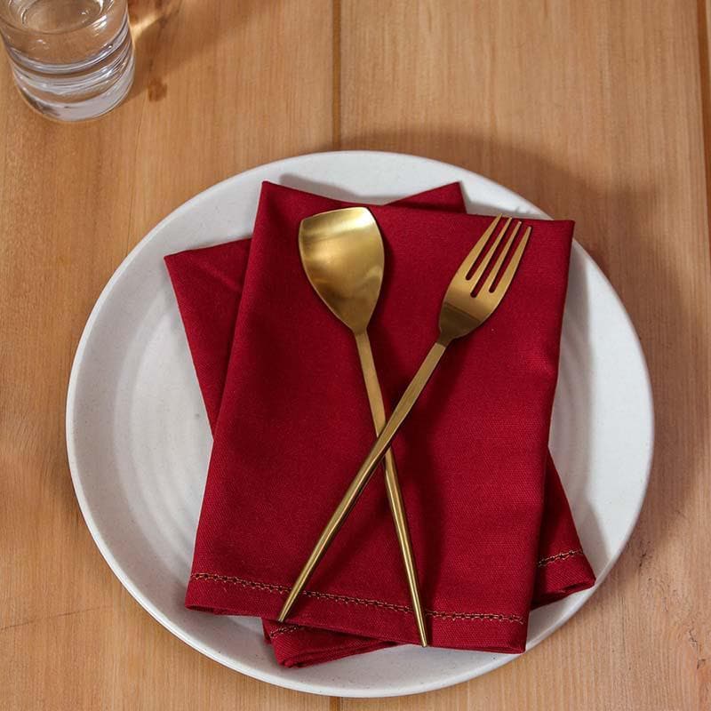 Buy Maroon palette Napkin at Vaaree online | Beautiful Table Napkin to choose from