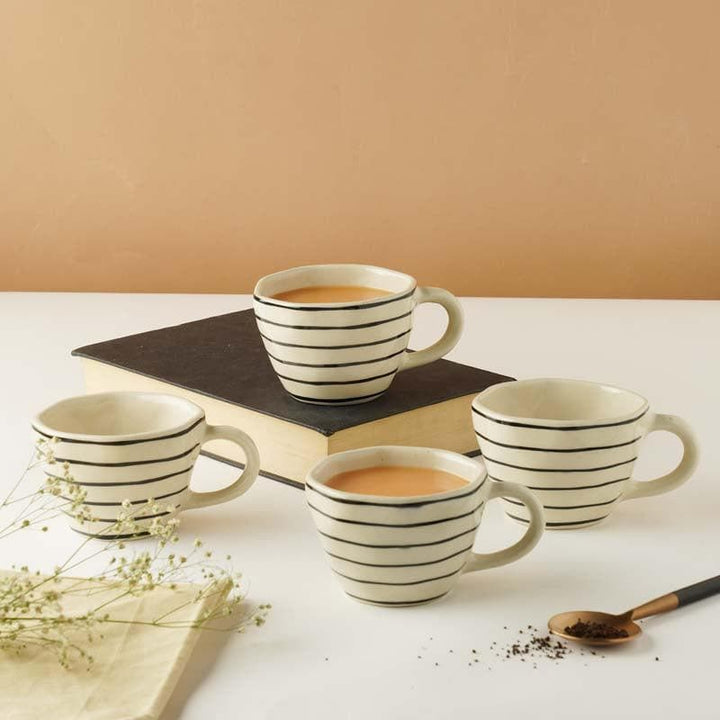 Buy Sassy Striped Cup- Set Of Four at Vaaree online | Beautiful Cup to choose from