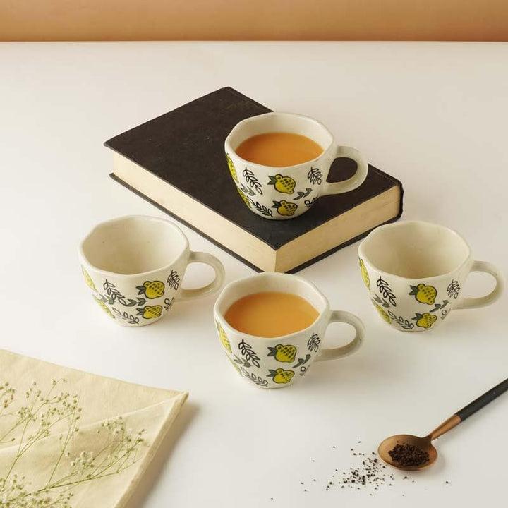 Buy Lemony Cup- Set Of Four at Vaaree online | Beautiful Cup to choose from